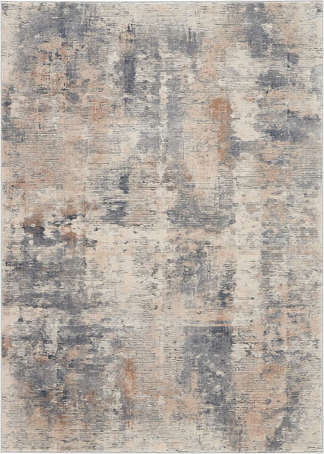 Nourison Rustic Textures Rus05 Beige / Grey Rugs - Nourison - 99446460431