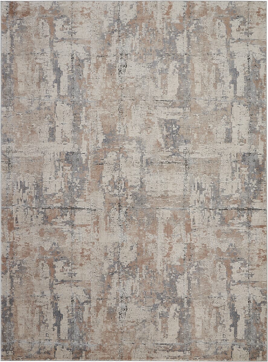 Nourison Rustic Textures Rus06 Beige / Grey Rugs - Nourison - 99446462169