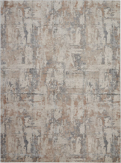 Nourison Rustic Textures Rus06 Beige / Grey Rugs - Nourison - 99446462169