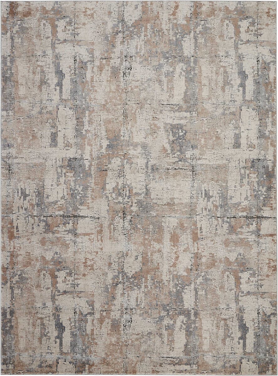 Nourison Rustic Textures Rus06 Beige / Grey Rugs - Nourison - 99446462237