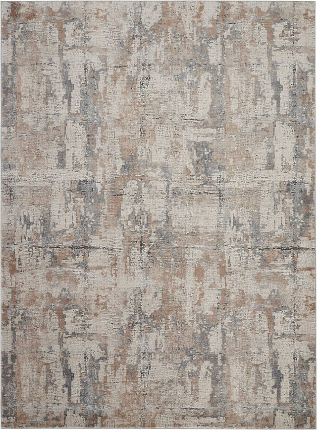 Nourison Rustic Textures Rus06 Beige / Grey Rugs - Nourison - 99446462237