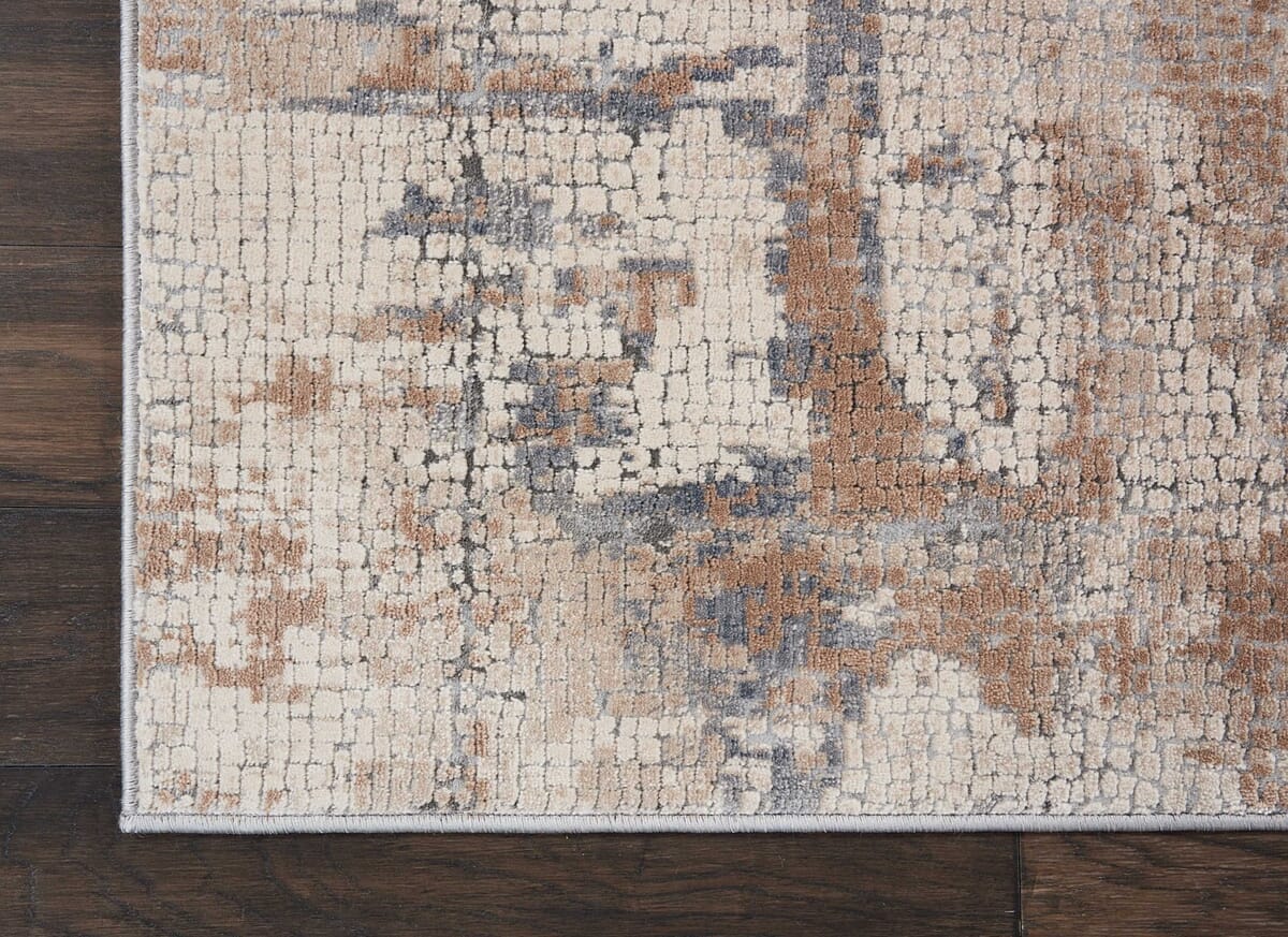 Nourison Rustic Textures Rus06 Beige / Grey Rugs - Nourison - 99446462237
