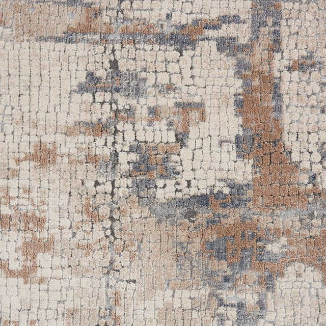 Nourison Rustic Textures Rus06 Beige / Grey Rugs - Nourison - 99446462237