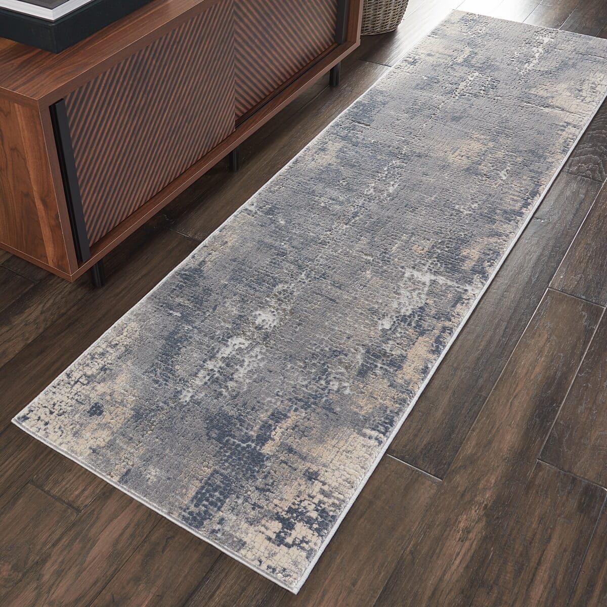 Nourison Rustic Textures Rus06 Grey / Beige Rugs - Nourison - 99446462275