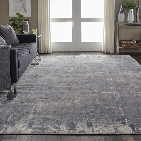 Nourison Rustic Textures Rus06 Grey / Beige Rugs - Nourison - 99446462299