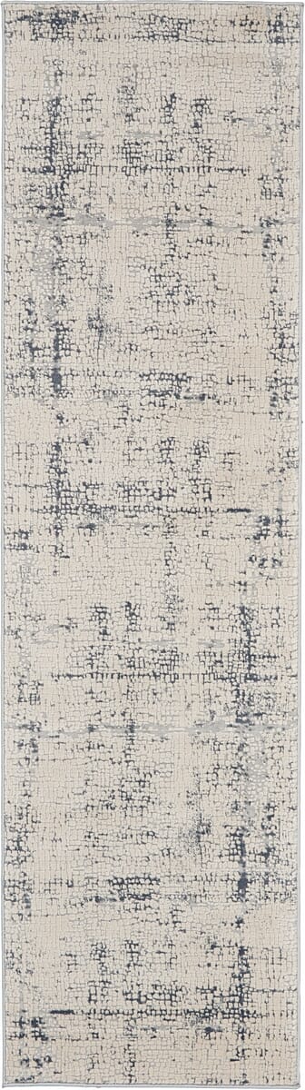 Nourison Rustic Textures Rus06 Ivory / Blue Rugs - Nourison - 99446476296