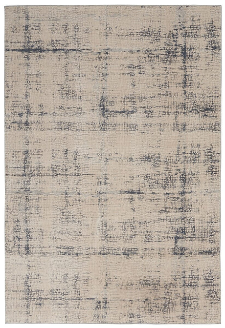 Nourison Rustic Textures Rus06 Ivory / Blue Rugs - Nourison - 99446476319