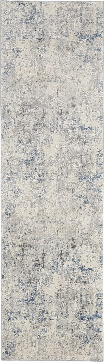 Nourison Rustic Textures Rus07 Ivory / Grey - Blue Rugs - Nourison - 99446496287