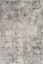 Nourison Rustic Textures Rus07 Ivory / Grey - Blue Rugs - Nourison - 99446496294