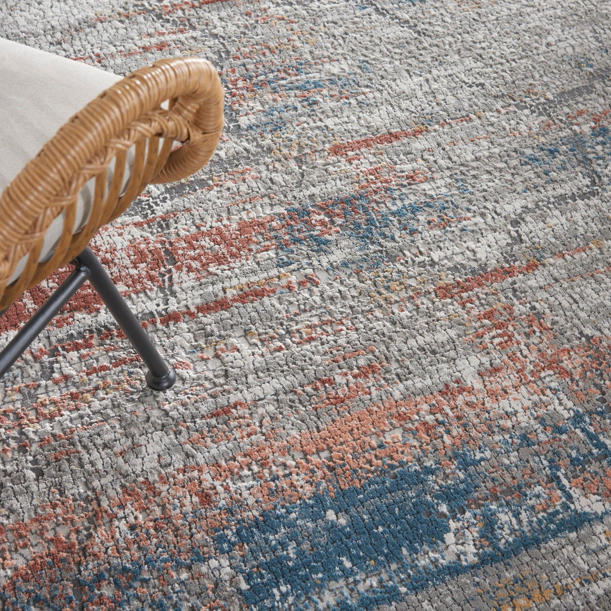 Nourison Rustic Textures Rus11 Multicolor Rugs - Nourison - 99446835796