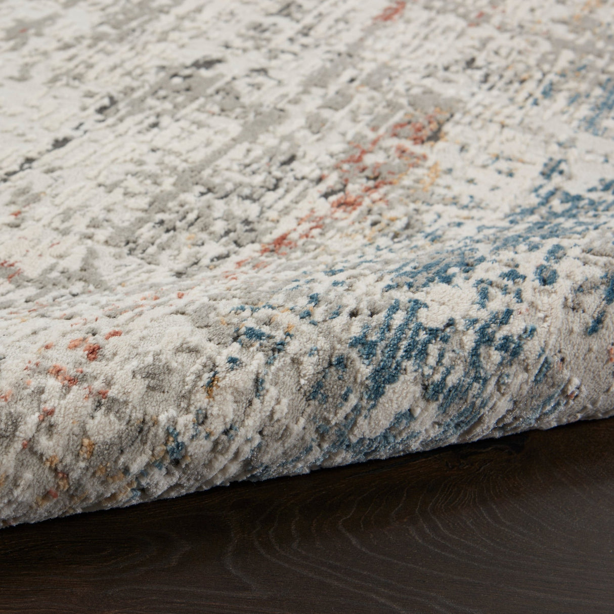 Nourison Rustic Textures Rus14 Light Grey Multi Rugs - Nourison - 99446835833