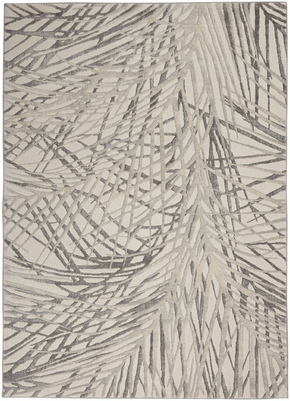 Nourison Rustic Textures Rus17 Ivory/Grey Rugs - Nourison - 99446814913