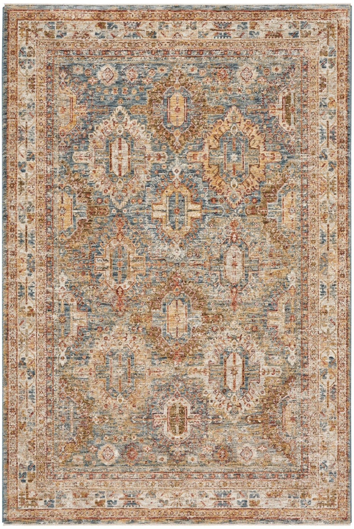 Nourison Sahar Shr01 Blue Rug - Nourison - 99446022707