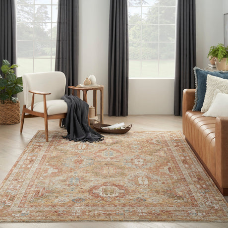 Nourison Sahar Shr01 Rust Rug - Nourison - 99446022424