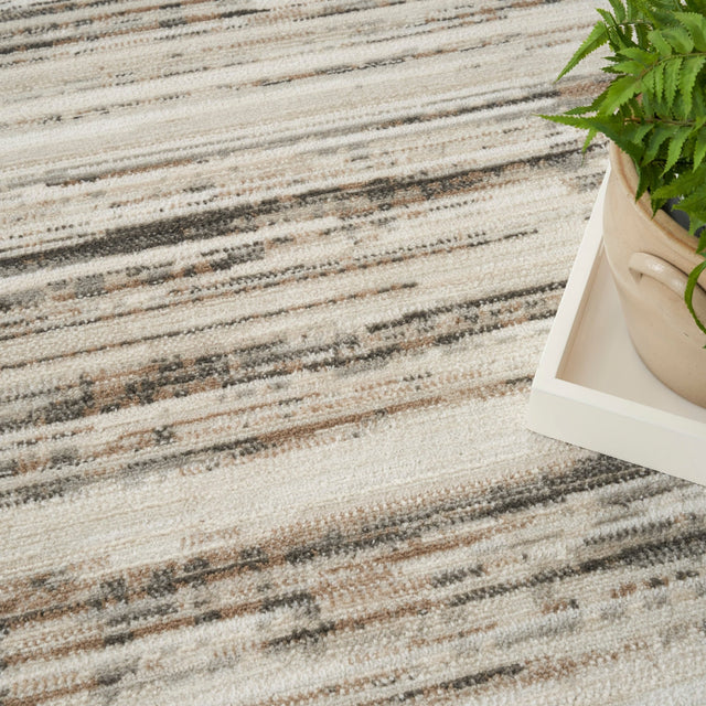 Nourison Serenity Home Srh03 Ivory Beige Rug - Nourison - 99446918451