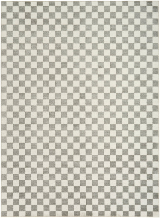 Nourison Serenity Home SRH09 Ivory Grey Contemporary Area Rugs
