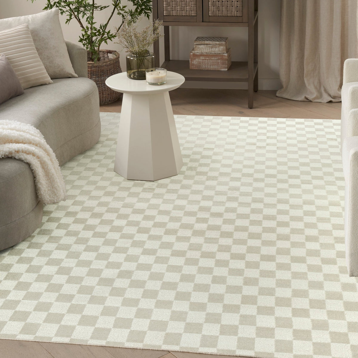 Nourison Serenity Home SRH10 Ivory Contemporary Area Rugs
