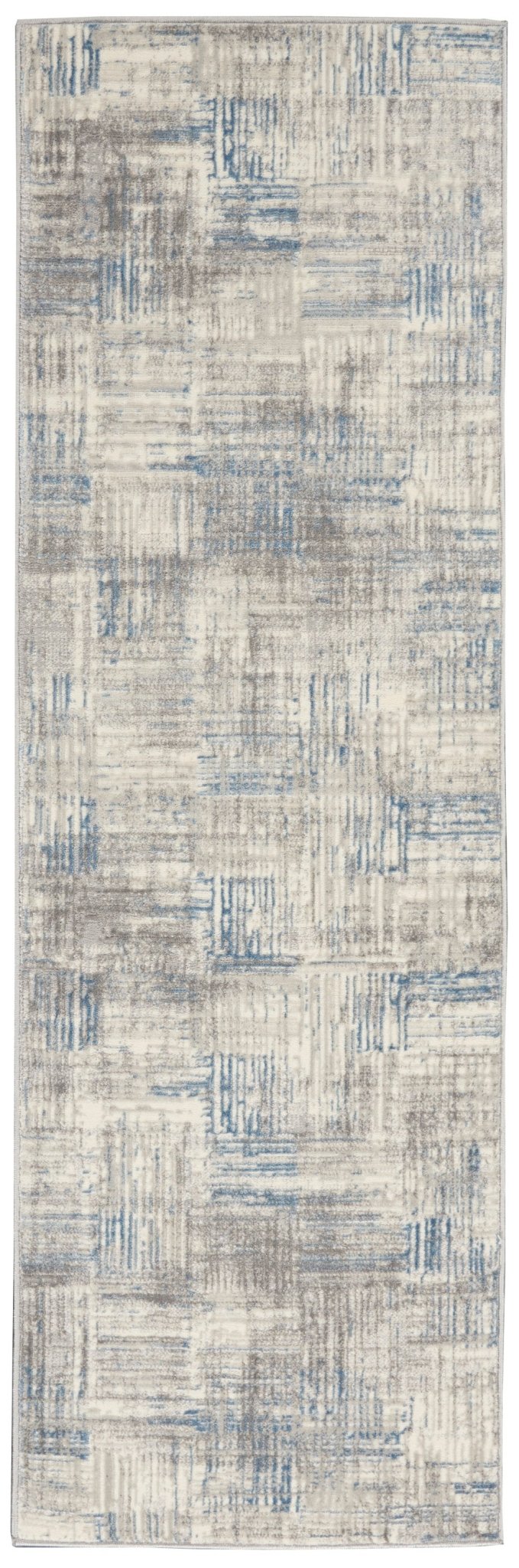 Nourison Solace Sla03 Ivory/Grey/Blue Rugs - Nourison - 99446756923