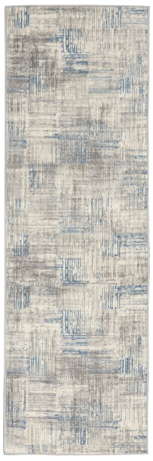 Nourison Solace Sla03 Ivory/Grey/Blue Rugs - Nourison - 99446756923