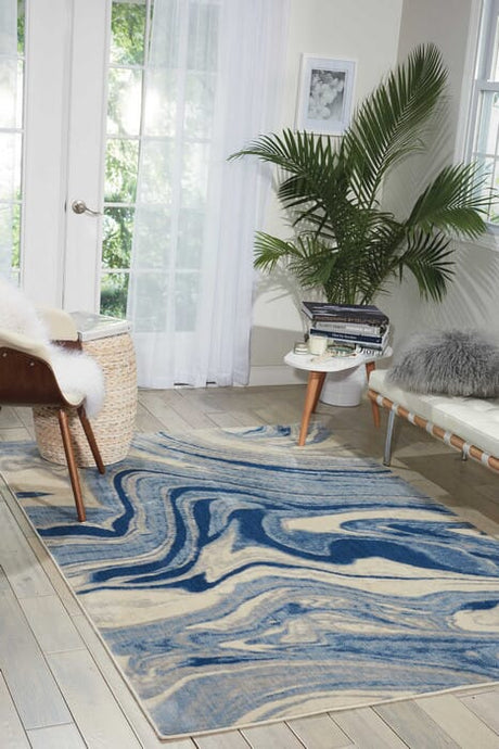 Nourison Somerset St749 Light Blue Rugs - Nourison - 34104