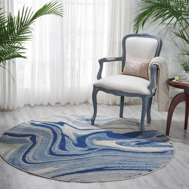 Nourison Somerset St749 Light Blue Rugs - Nourison - 34116