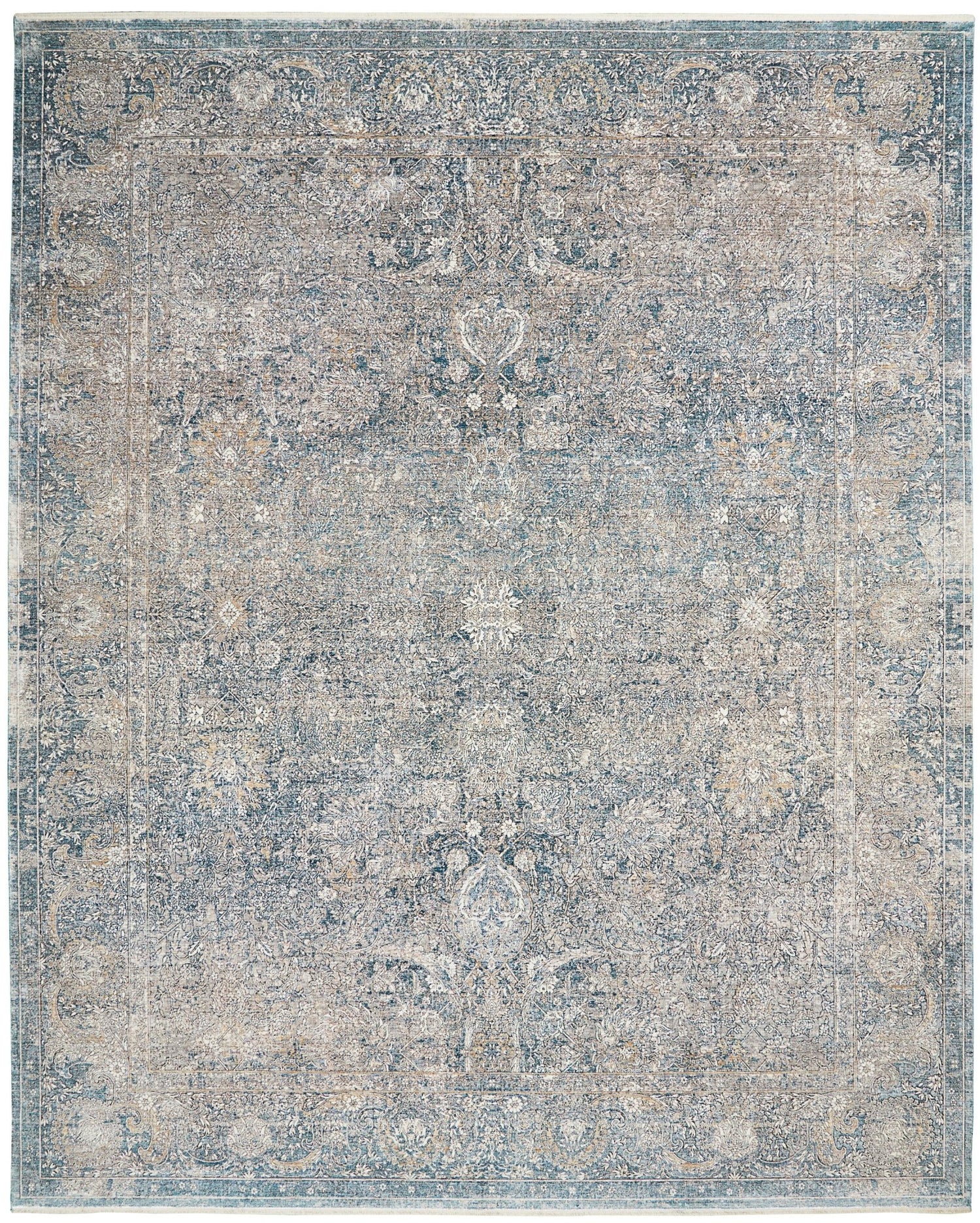 Nourison Starry Nights Stn01 Cream Blue Rugs - Nourison - 99446736802