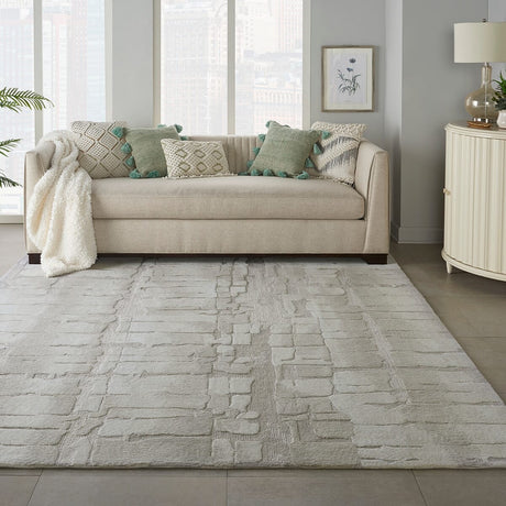 Nourison Symmetry Smm04 Ivory / Beige Rugs - Nourison - 99446495747