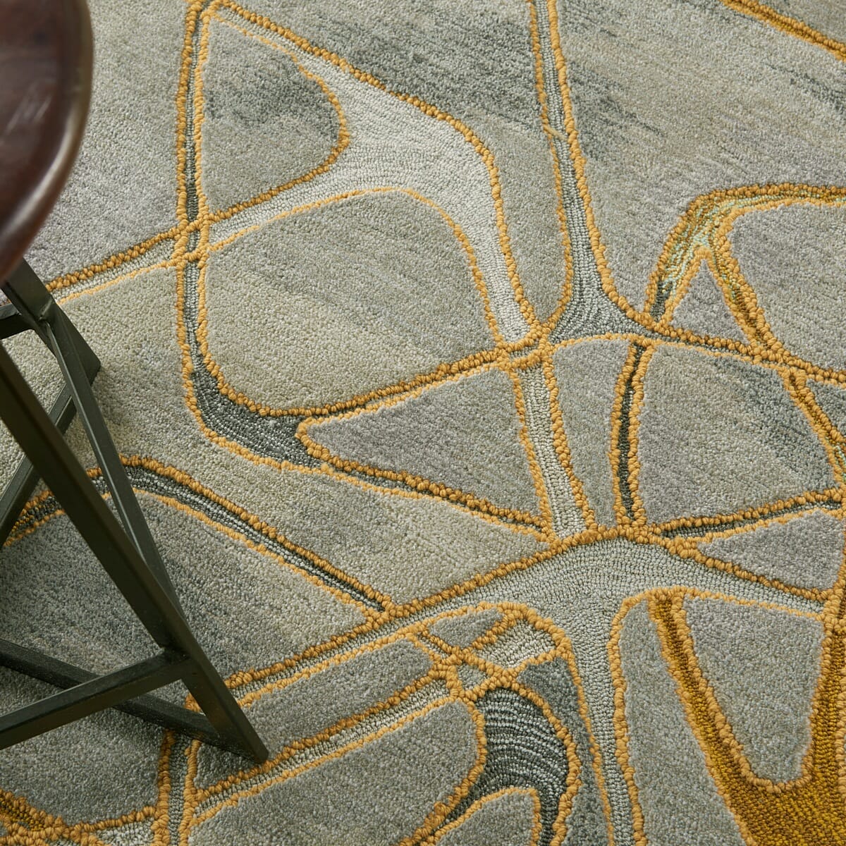 Nourison Symmetry Smm05 Grey / Yellow Rugs - Nourison - 99446495914