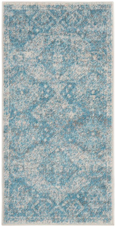 Nourison Tranquil Tra13 Lt.Blue/Ivory Rugs - Nourison - 99446816511