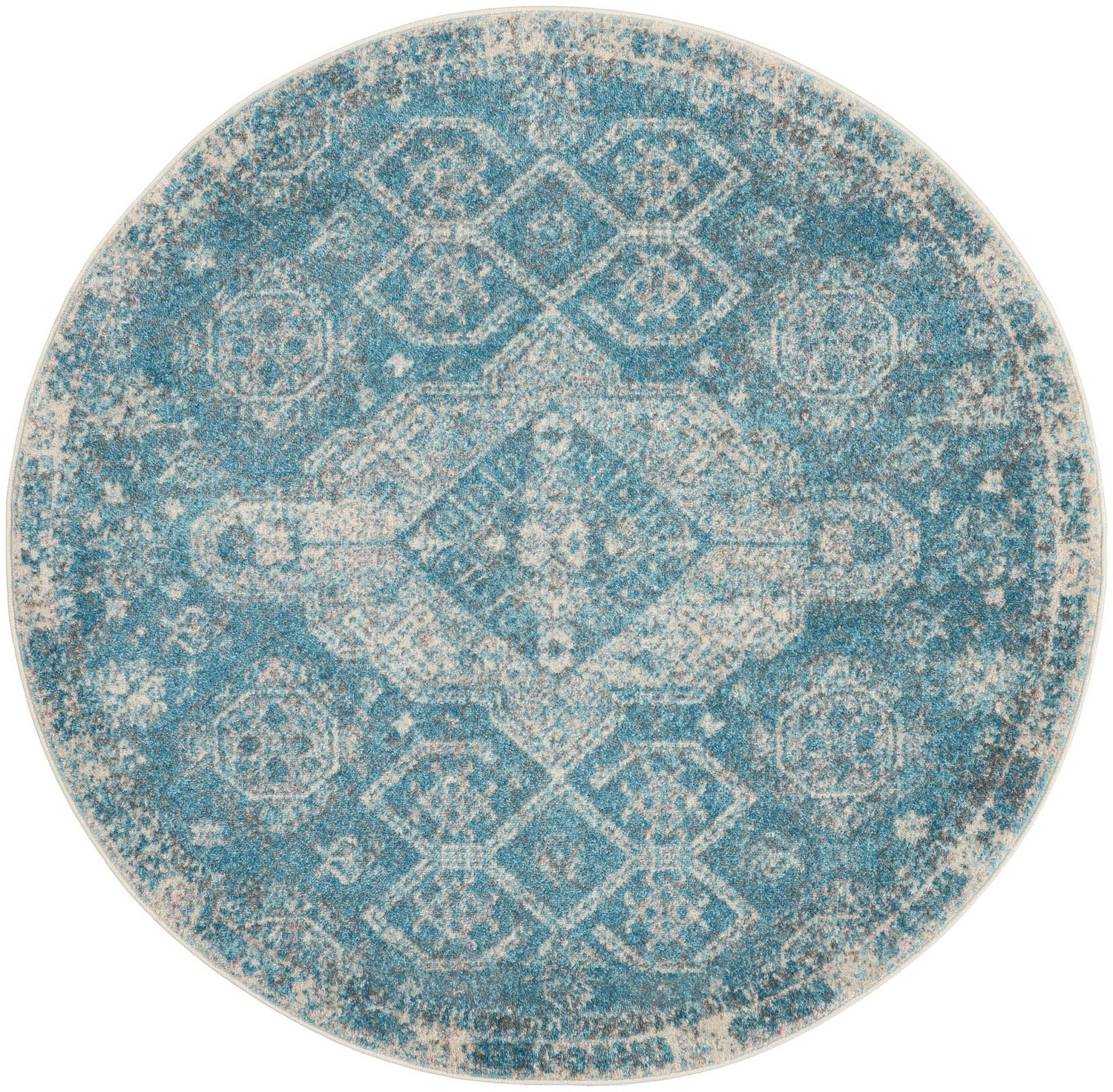 Nourison Tranquil Tra13 Lt.Blue/Ivory Rugs - Nourison - 99446816542