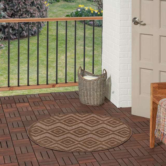 Nourison Versatile NRV01 Brown Contemporary Area Rugs - 841491115602