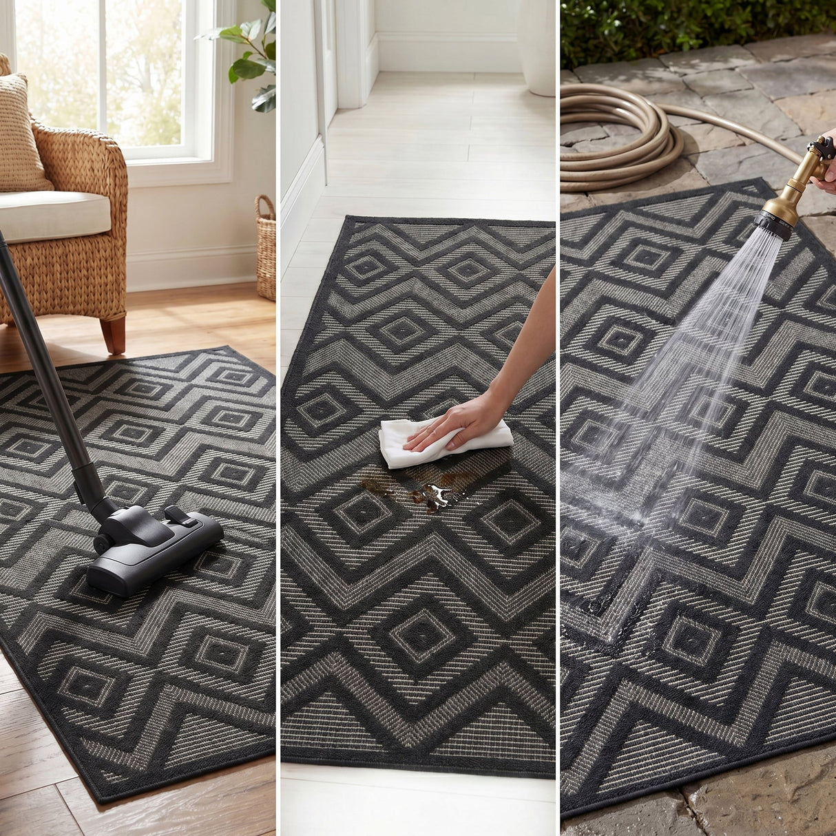 Nourison Versatile Nrv01 Charcoal Black Rug - 99446043498