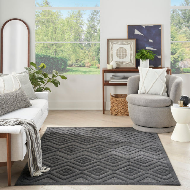 Nourison Versatile Nrv01 Charcoal/Black Rug - Nourison - 99446043498