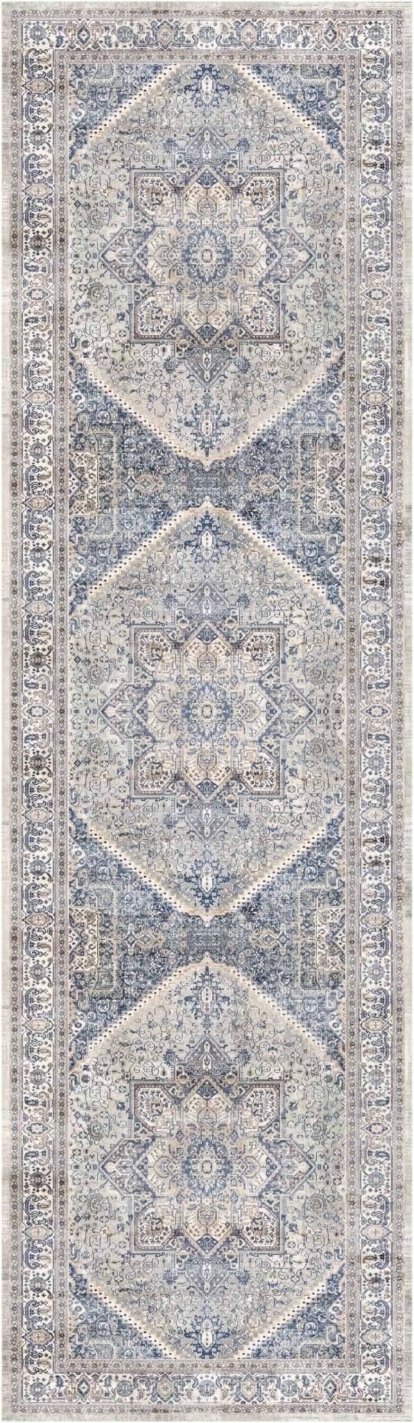 Nourison Vintage Home Vnh01 Beige Blue Rug - Nourison - 99446930682