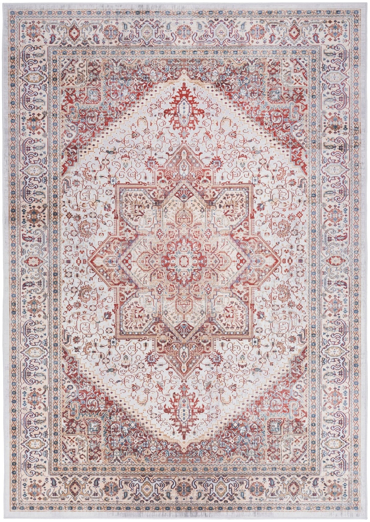 Nourison Vintage Home Vnh01 Ivory Red Rug - Nourison - 99446931566