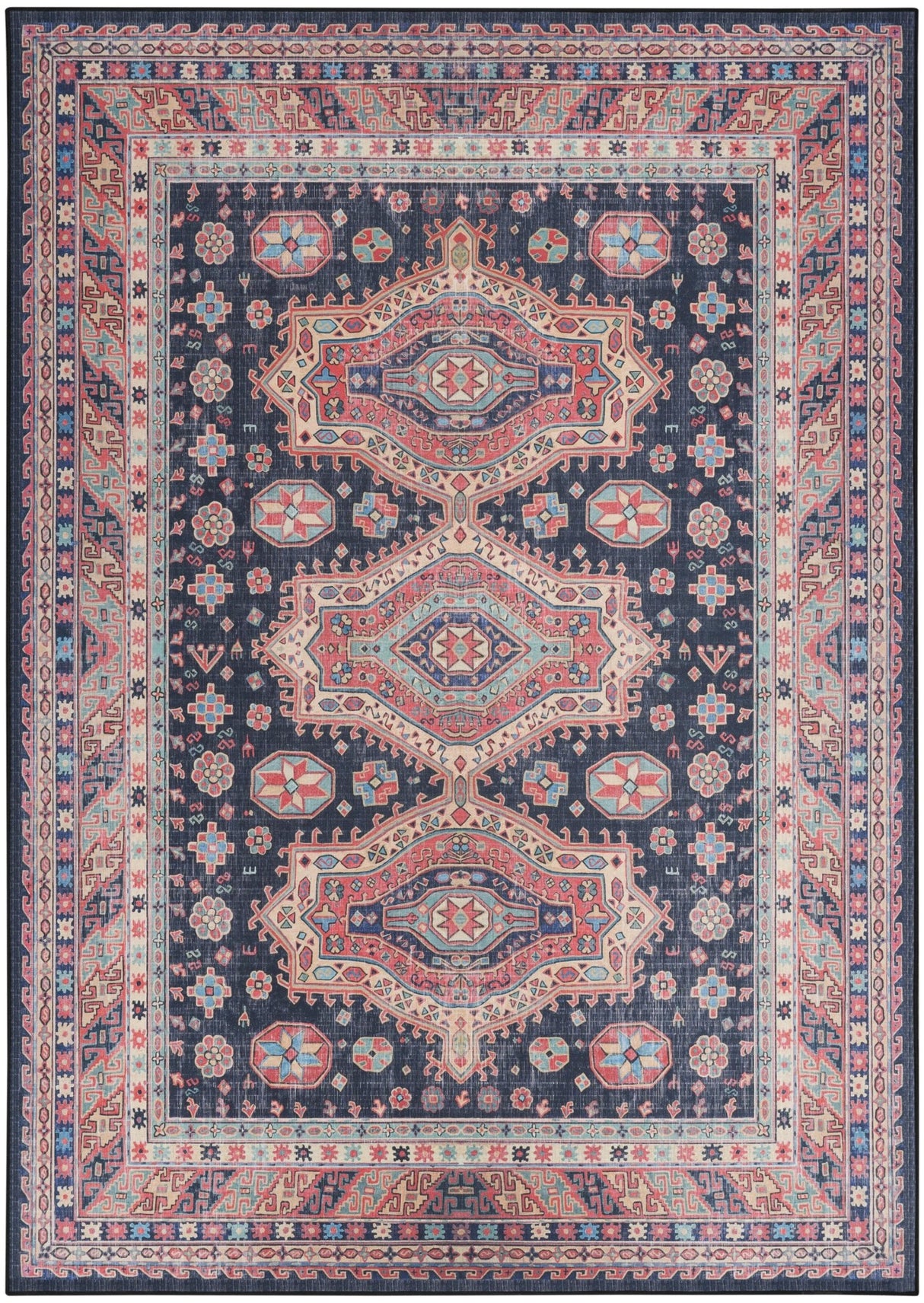 Nourison Vintage Home Vnh03 Navy Rug - Nourison - 99446931702