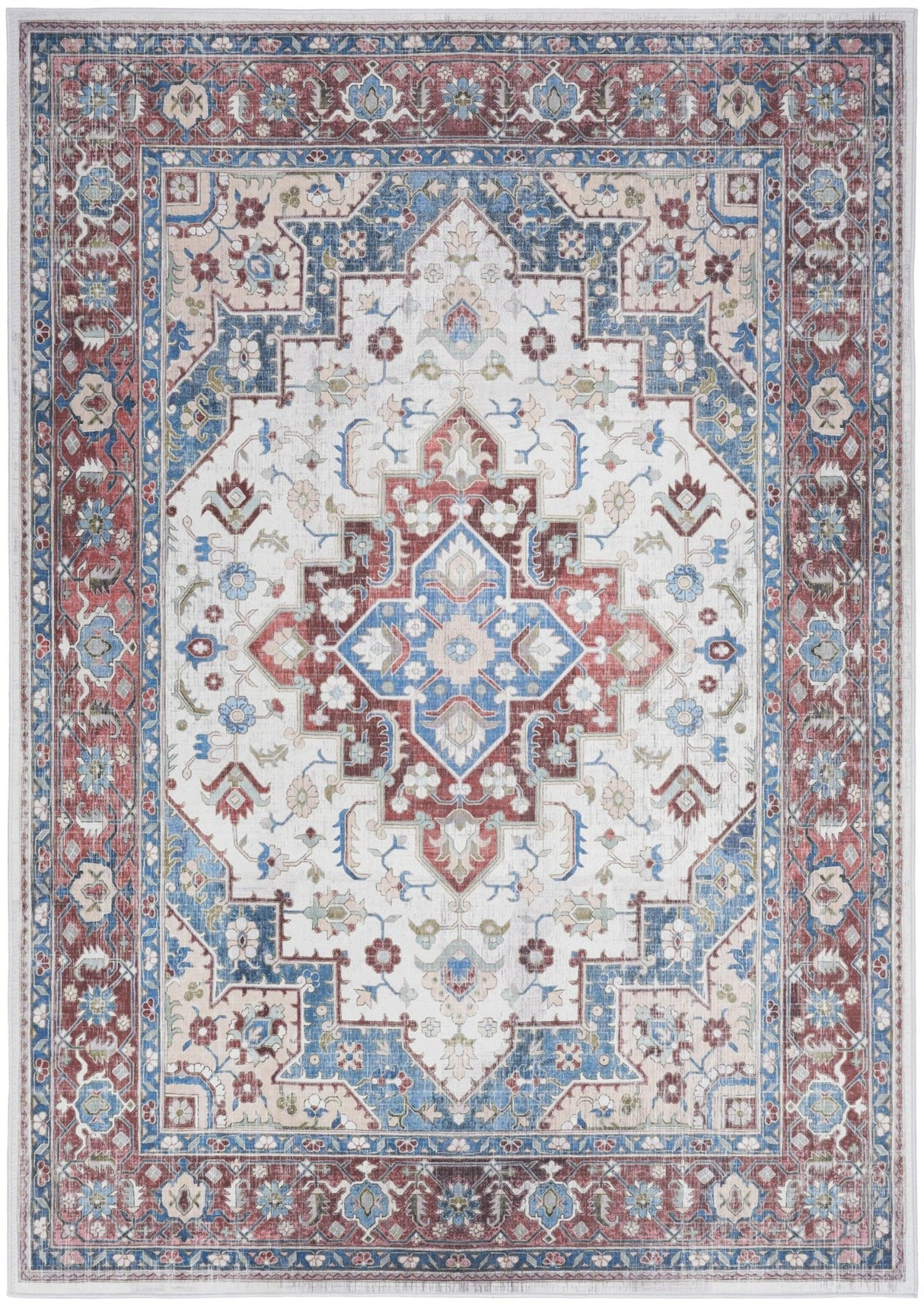 Nourison Vintage Home Vnh04 Ivory Red Rug - Nourison - 99446931733