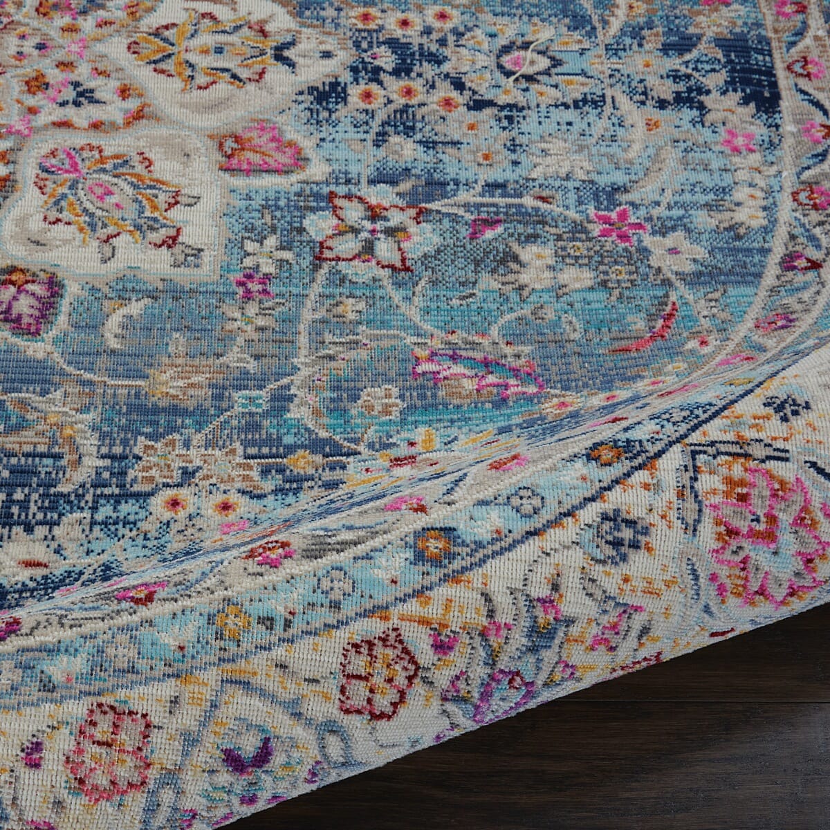 Nourison Vintage Kashan Vka01 Blue Rugs - Nourison - 99446454959