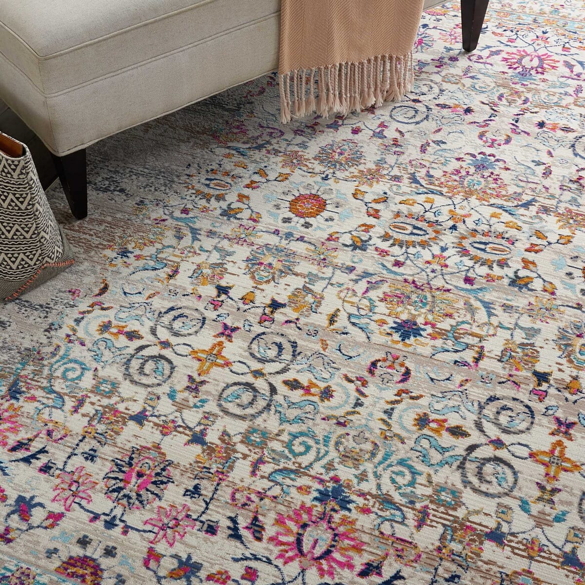 Nourison Vintage Kashan Vka02 Ivory Rugs - Nourison - 99446455406