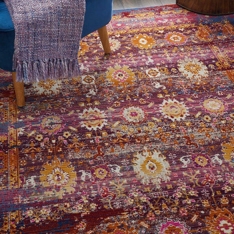 Nourison Vintage Kashan Vka03 Red / Multicolor Rugs - Nourison - 99446455505