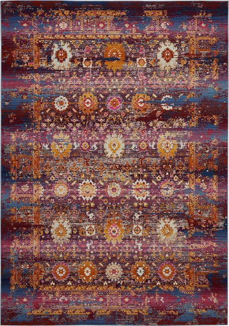Nourison Vintage Kashan Vka03 Red / Multicolor Rugs - Nourison - 99446455505
