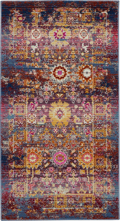 Nourison Vintage Kashan Vka03 Red / Multicolor Rugs - Nourison - 99446455512