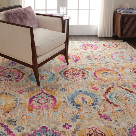 Nourison Vintage Kashan Vka04 Ivory / Multicolor Rugs - Nourison - 99446455628