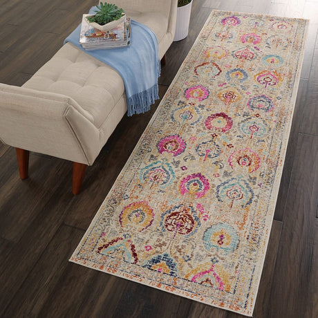 Nourison Vintage Kashan Vka04 Ivory / Multicolor Rugs - Nourison - 99446455635