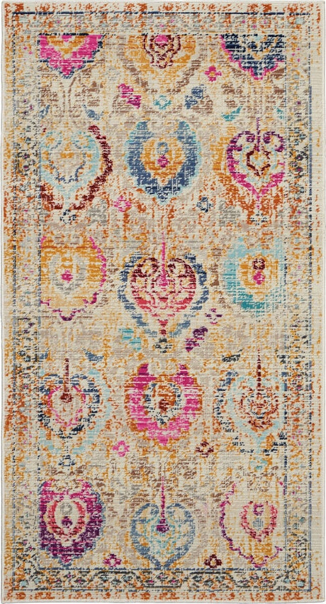 Nourison Vintage Kashan Vka04 Ivory / Multicolor Rugs - Nourison - 99446455635