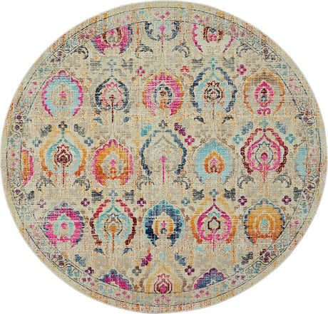 Nourison Vintage Kashan Vka04 Ivory / Multicolor Rugs - Nourison - 99446455635