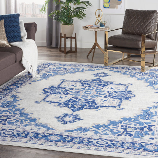 Nourison Whimsicle Whs03 Ivory Blue Rugs - Nourison - 99446831187