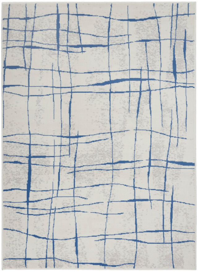 Nourison Whimsicle Whs09 Ivory Blue Rugs - Nourison - 99446832917