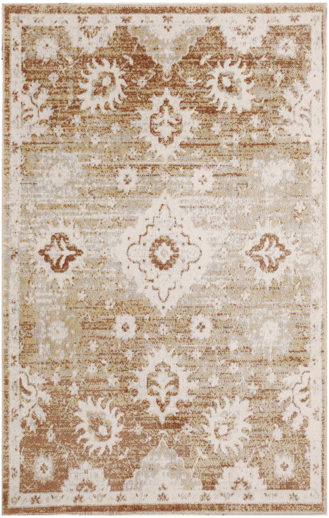 Nourison Astra Machine Washable ASW19 Machine Made Copper Rug