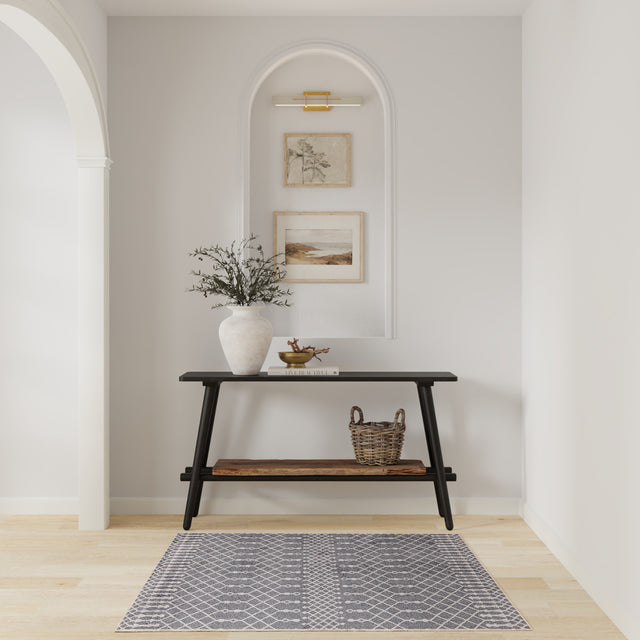 Nourison Astra Machine Washable ASW10 Machine Made Denim Rug